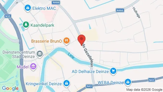 Apartments for rent i Deinze - kort over placeringen