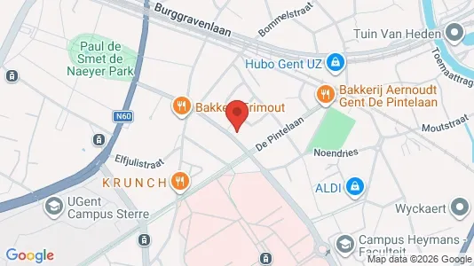 Apartments for rent i Stad Gent - kort over placeringen