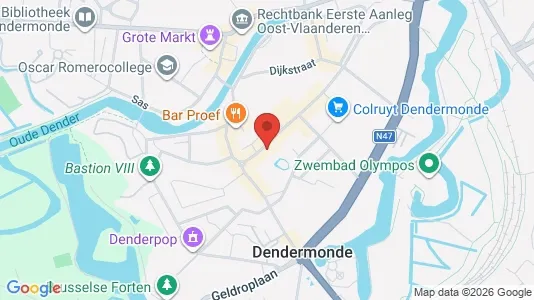 Apartments for rent i Dendermonde - kort over placeringen