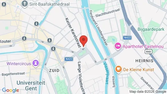 Apartments for rent i Stad Gent - kort over placeringen