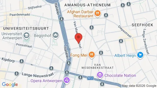 Apartments for rent i Stad Antwerp - kort over placeringen