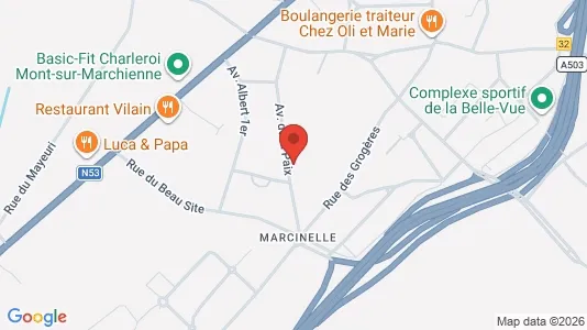 Apartments for rent i Charleroi - kort over placeringen