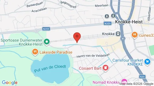 Apartments for rent i Knokke-Heist - kort over placeringen