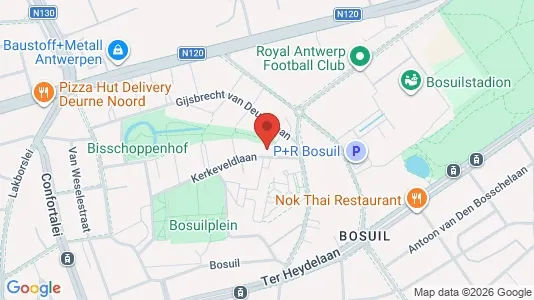 Apartments for rent i Antwerp Deurne - kort over placeringen