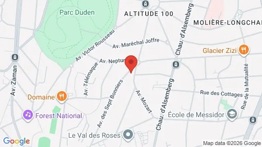 Apartments for rent i Brussels Vorst - kort over placeringen