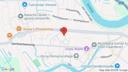 Apartments for rent i Dendermonde - kort over placeringen