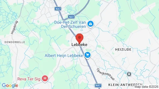 Apartments for rent in Lebbeke - Photo from Google Street View