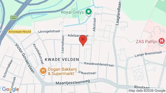 Apartments for rent i Antwerp Merksem - kort over placeringen