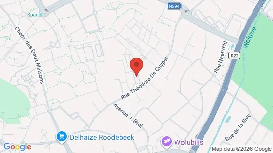 Apartments for rent i Brussels Sint-Lambrechts-Woluwe - kort over placeringen