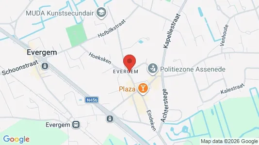 Apartments for rent i Evergem - kort over placeringen