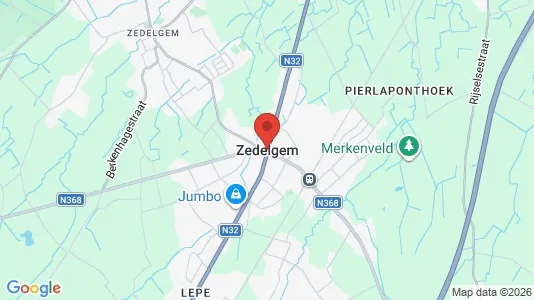 Houses for rent i Zedelgem - kort over placeringen