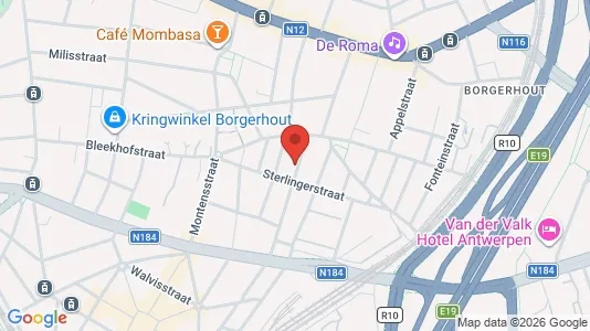Apartments for rent i Antwerp Borgerhout - kort over placeringen