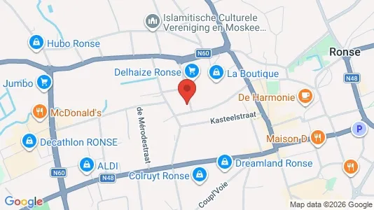 Apartments for rent in Ronse - Photo from Google Street View