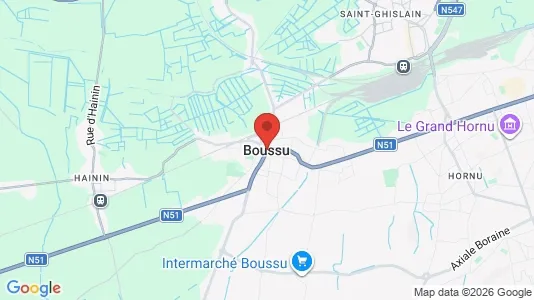 Houses for rent i Boussu - kort over placeringen