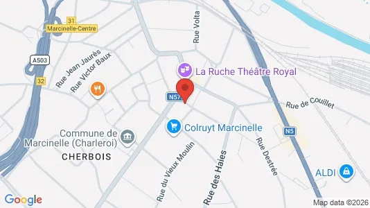 Apartments for rent i Charleroi - kort over placeringen