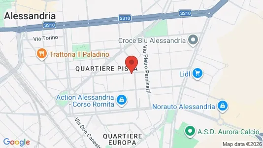 Rooms for rent i Alessandria - kort over placeringen