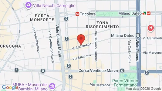 Apartments for rent i Milano Zona 1 - Centro storico - kort over placeringen