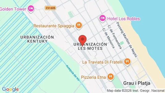 Apartments for rent i Gandia - kort over placeringen