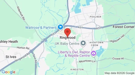Apartments for rent i Ringwood - Hampshire - kort over placeringen