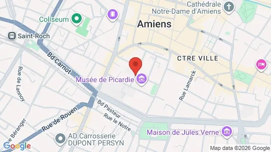 Apartments for rent i Amiens - kort over placeringen