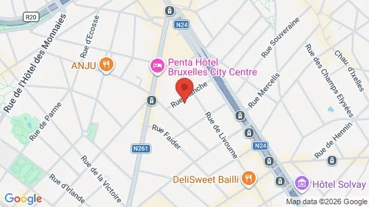 Apartments for rent i Brussels Sint-Gillis - kort over placeringen