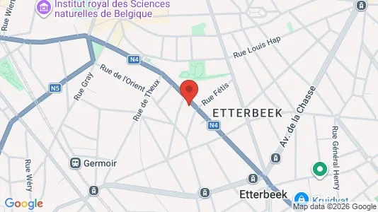 Apartments for rent i Brussels Etterbeek - kort over placeringen