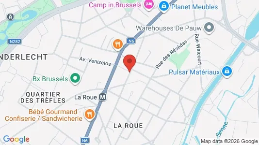 Apartments for rent i Brussels Anderlecht - kort over placeringen