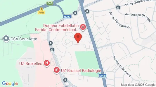 Apartments for rent i Brussels Jette - kort over placeringen