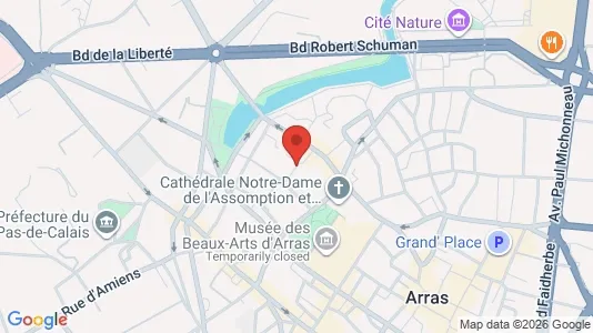 Apartments for rent i Arras - kort over placeringen