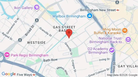 Apartments for rent i Birmingham - West Midlands - kort over placeringen