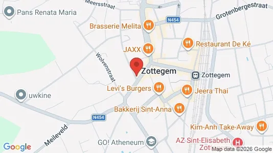 Apartments for rent i Zottegem - kort over placeringen