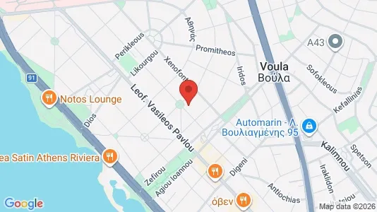 Apartments for rent i Glyfada - kort over placeringen