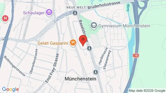 Apartments for rent i Arlesheim - kort over placeringen