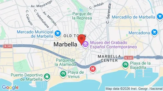 Apartments for rent i Marbella - kort over placeringen