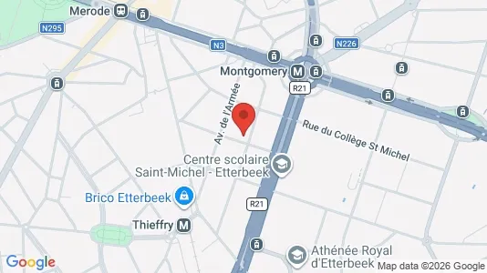 Apartments for rent i Brussels Etterbeek - kort over placeringen