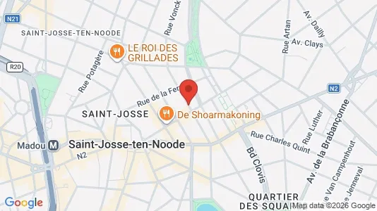 Apartments for rent i Brussels Sint-Joost-ten-Node - kort over placeringen