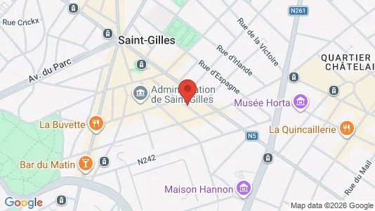 Apartments for rent i Brussels Sint-Gillis - kort over placeringen