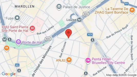 Apartments for rent i Brussels Sint-Gillis - kort over placeringen