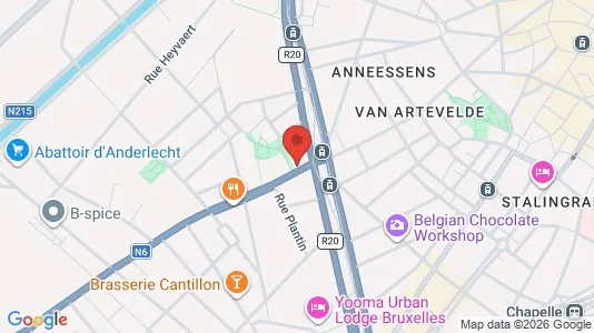 Apartments for rent i Brussels Anderlecht - kort over placeringen