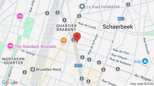 Apartments for rent i Brussels Schaarbeek - kort over placeringen