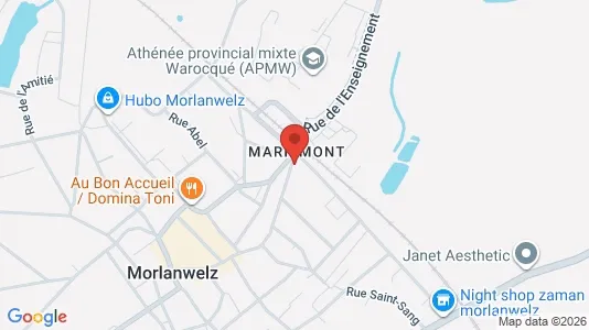 Apartments for rent i Morlanwelz - kort over placeringen