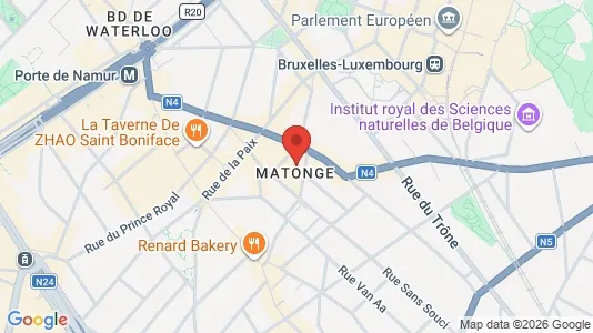 Apartments for rent i Brussels Elsene - kort over placeringen