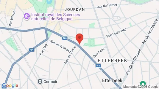 Apartments for rent i Brussels Etterbeek - kort over placeringen