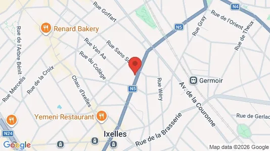 Apartments for rent i Brussels Elsene - kort over placeringen