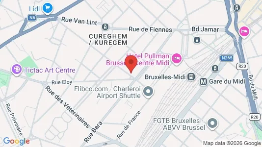 Apartments for rent i Brussels Anderlecht - kort over placeringen