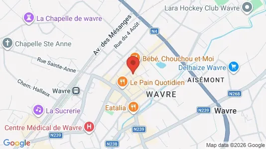 Apartments for rent i Waver - kort over placeringen