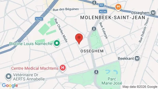 Apartments for rent i Brussels Sint-Jans-Molenbeek - kort over placeringen