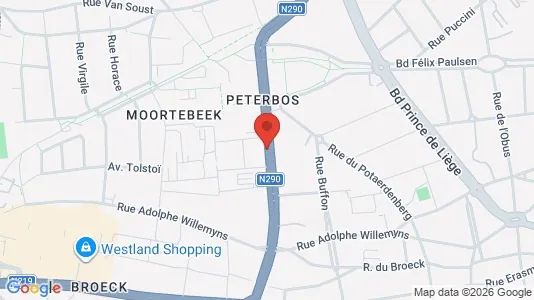 Apartments for rent i Brussels Anderlecht - kort over placeringen