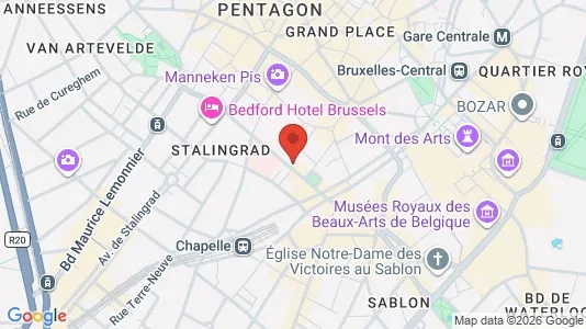 Apartments for rent i Stad Brussel - kort over placeringen