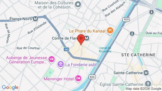 Apartments for rent i Brussels Sint-Jans-Molenbeek - kort over placeringen